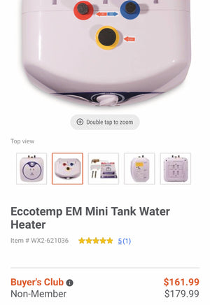 Eco Temp Hot Water System - $180 Retail - Reno