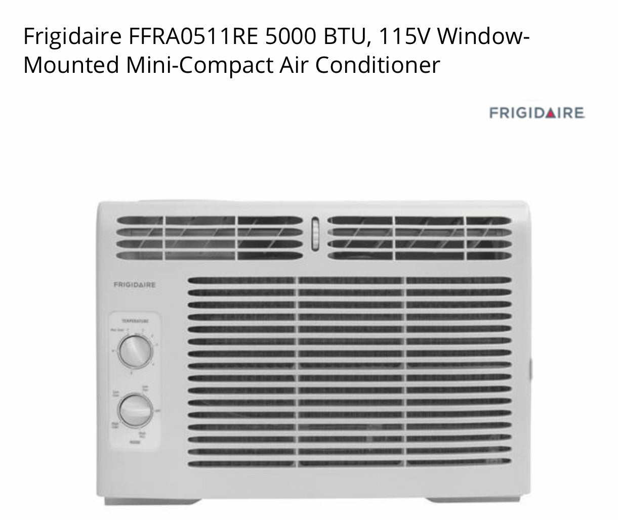 NEW 5000 BTU Air Conditioner-Retail-$120-Reno-A130901v